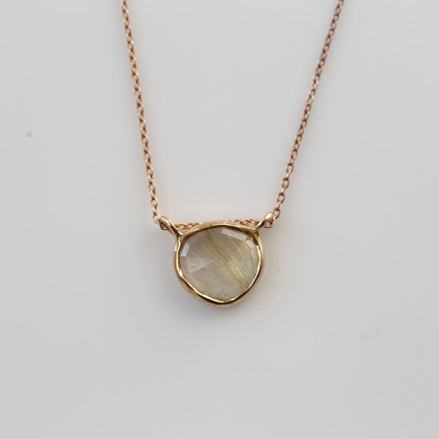 michishirube necklace] モスアゲート ネックレストップ – NUDGE