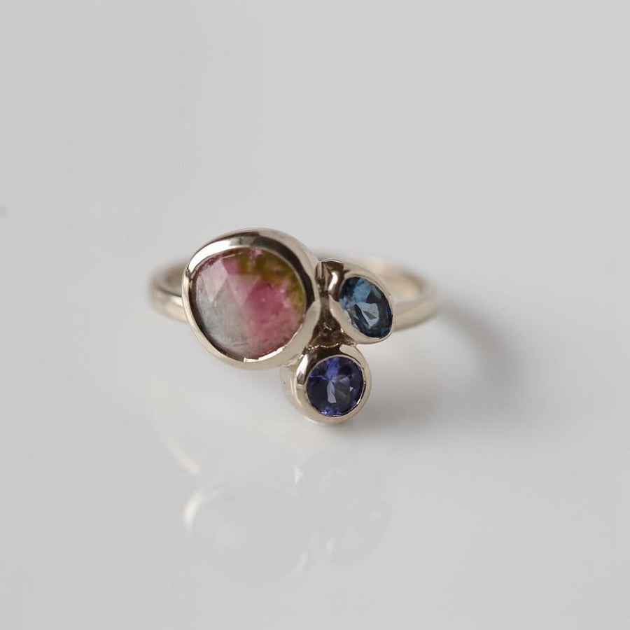 3石のファミリーリング | family birth stone ring