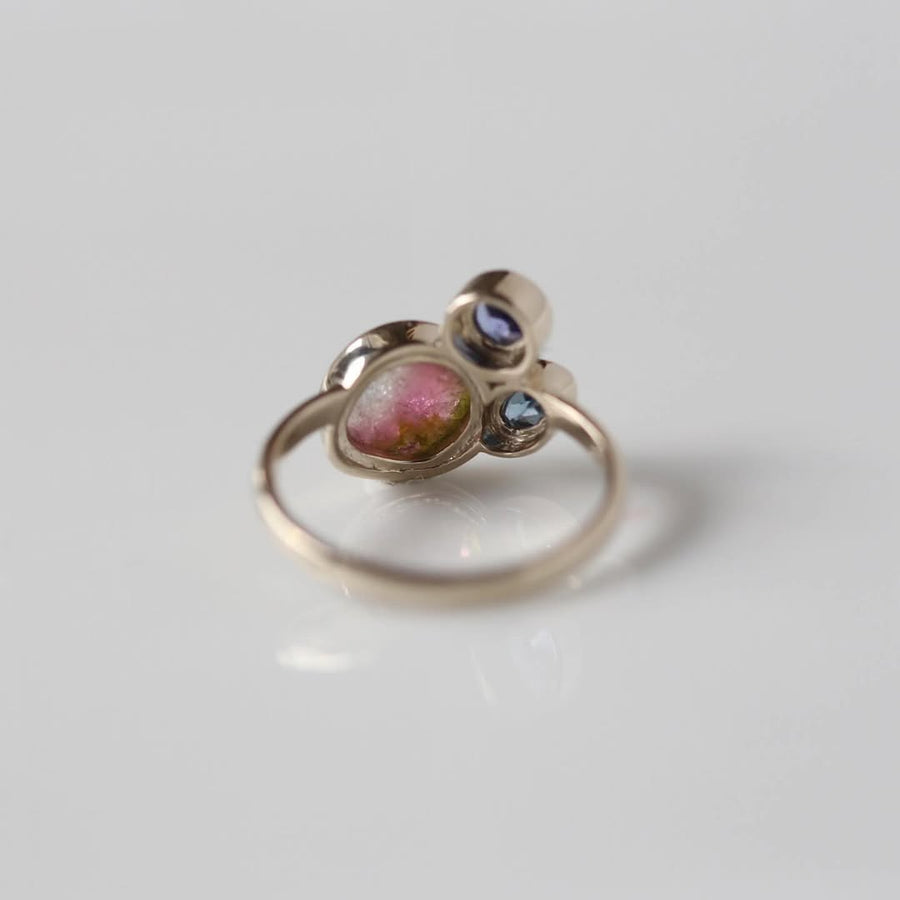 3石のファミリーリング | family birth stone ring