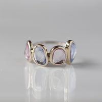 マルチカラーサファイアリング・ネックレスセット – NUDGE jewelry