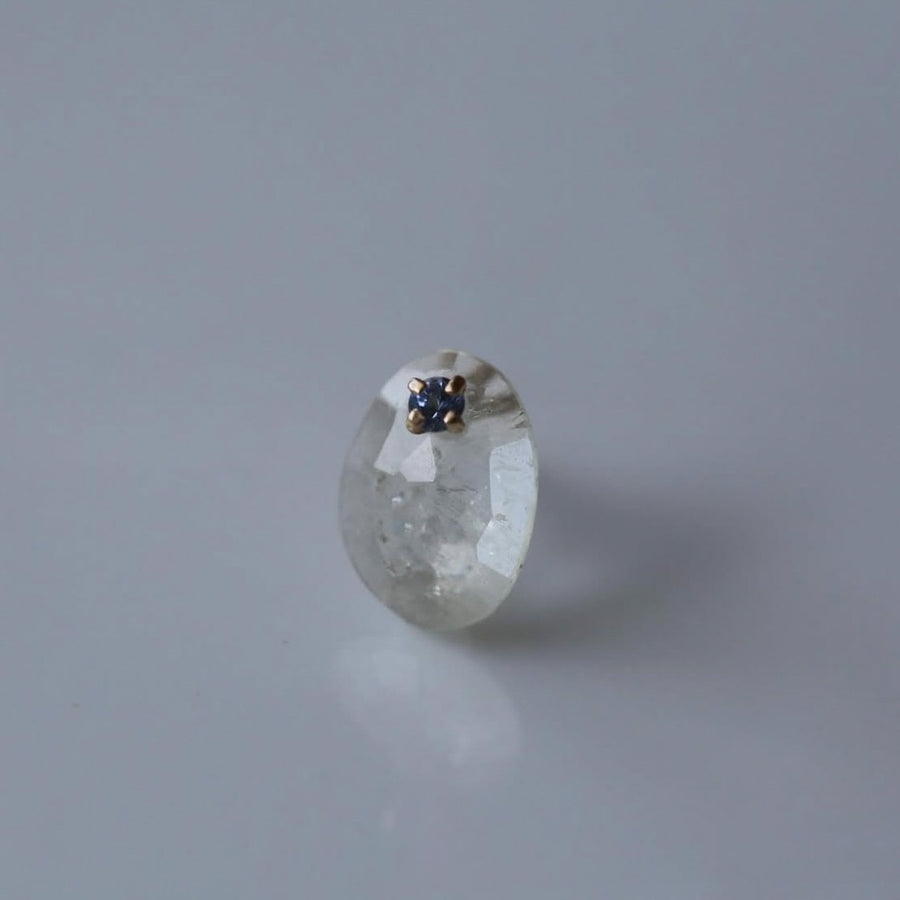 customer order｜yellow shapphire and tanzanite earring