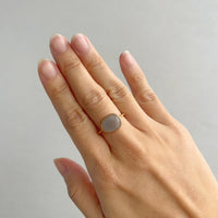 道標｜K18 グレームーンストーンリング – NUDGE jewelry