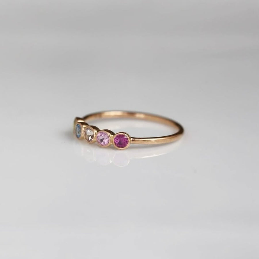 5石のファミリーリング | family birth stone ring