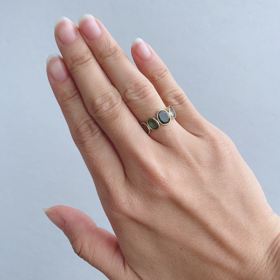 旅路|マルチカラートルマリンフルエタニティリング – NUDGE jewelry 旅路|マルチカラートルマリンフルエタニティリング – NUDGE jewelry