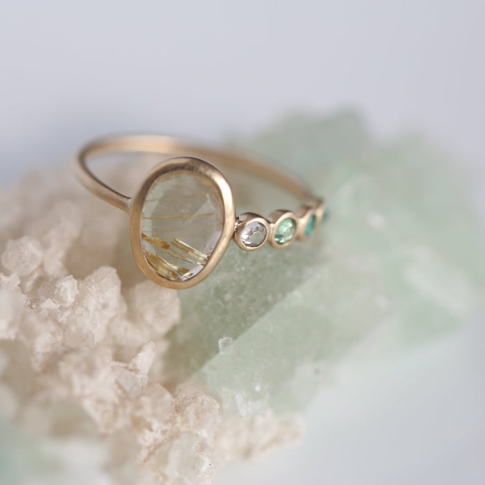 ［フルオーダー］ファミリーリング | amulet stone & family birth stone ring